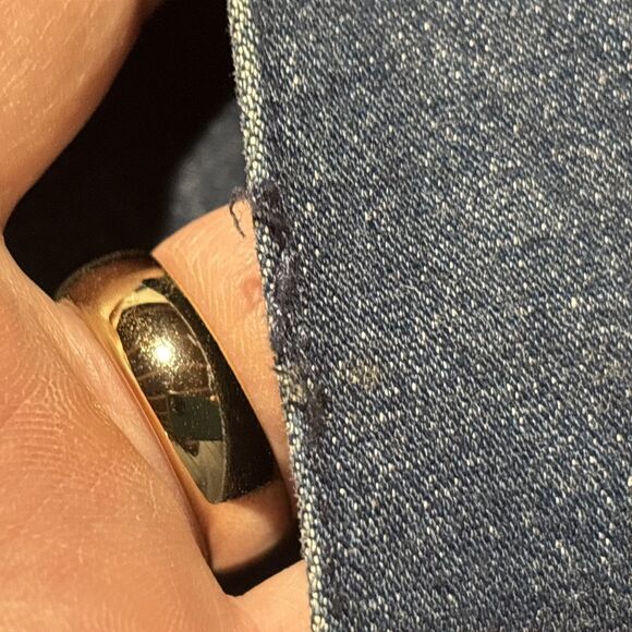 Paris Blues Vintage 90s Y2K  Jacket Womens XL  Dark Wash Made In USA Jean - Picture 10 of 16